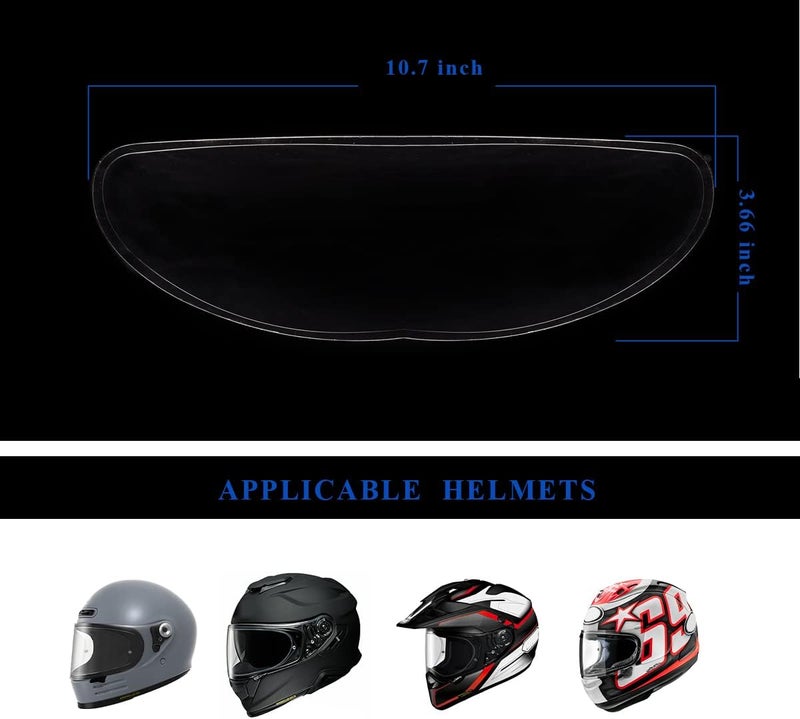 RVBASICS Motorcycle Helmet Visor Anti Fog Film - Helmet Face Shield Anti-fog Insert Fog-resistant Clear Visor for Riding in Humid Cold Weather,Easy to Install,No Glue Residue Left,Long-Term Effects,Ride Safe - Image 5